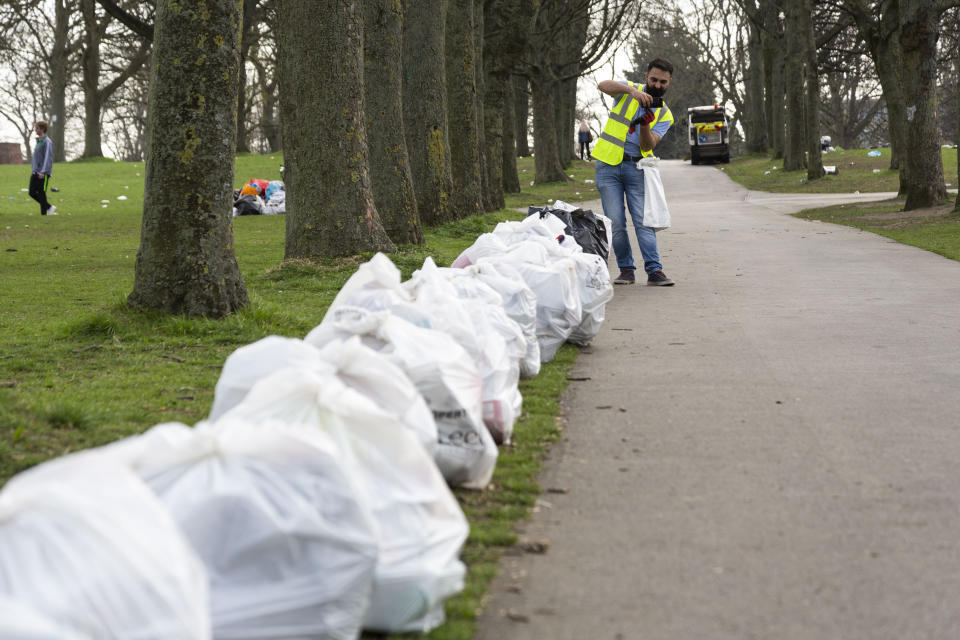 The park is located in a student area of Leeds. (SWNS)