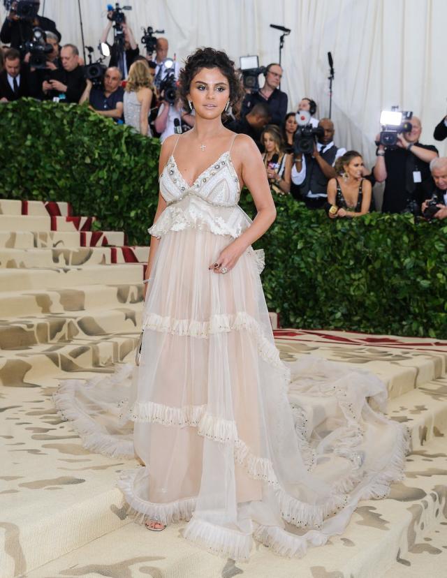 Selena Gomez Wears Coach Dress at 2018 Met Gala