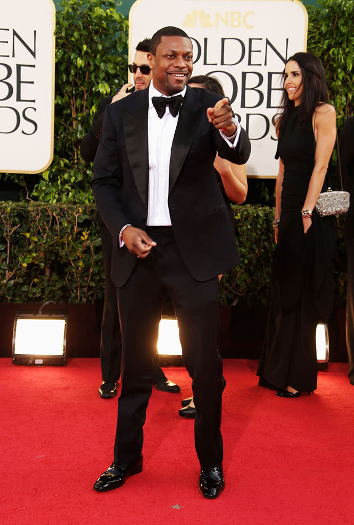Chris Tucker arrives at the 70th Annual Golden Globe Awards at the Beverly Hilton in Beverly Hills, CA on January 13, 2013.