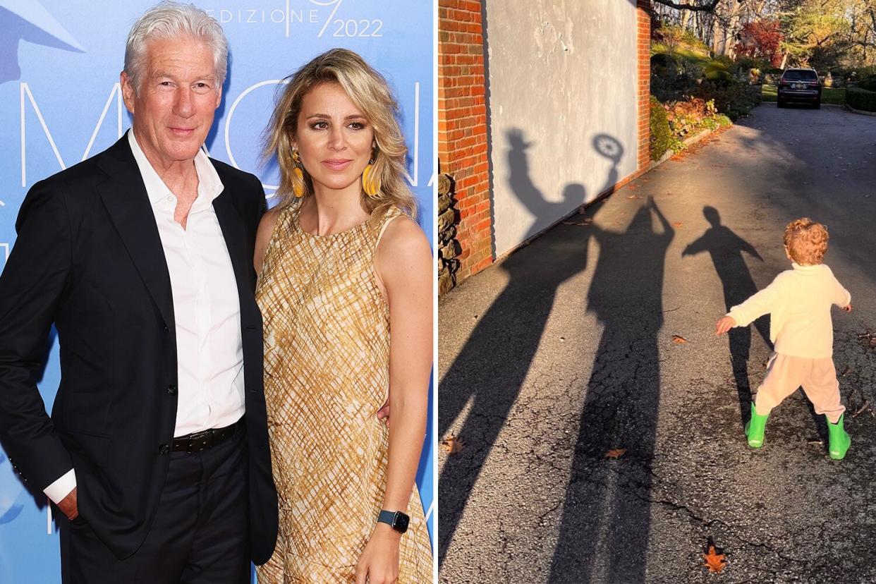 Richard Gere's Wife Alejandra Shares Sweet Shadow Family Photo with Son Alexander