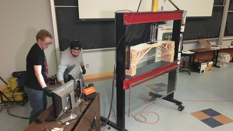 They crushed it! UNB students win popsicle-stick bridge contest