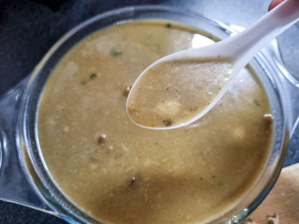 Haji kadir food chains - close up of soup
