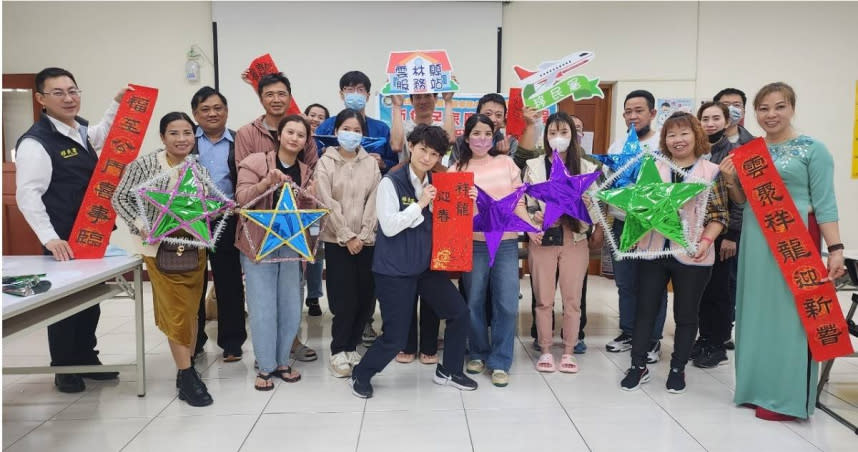 雲林移民署邀請初入境的新住民一起慶祝元宵節。（圖／翻攝畫面）