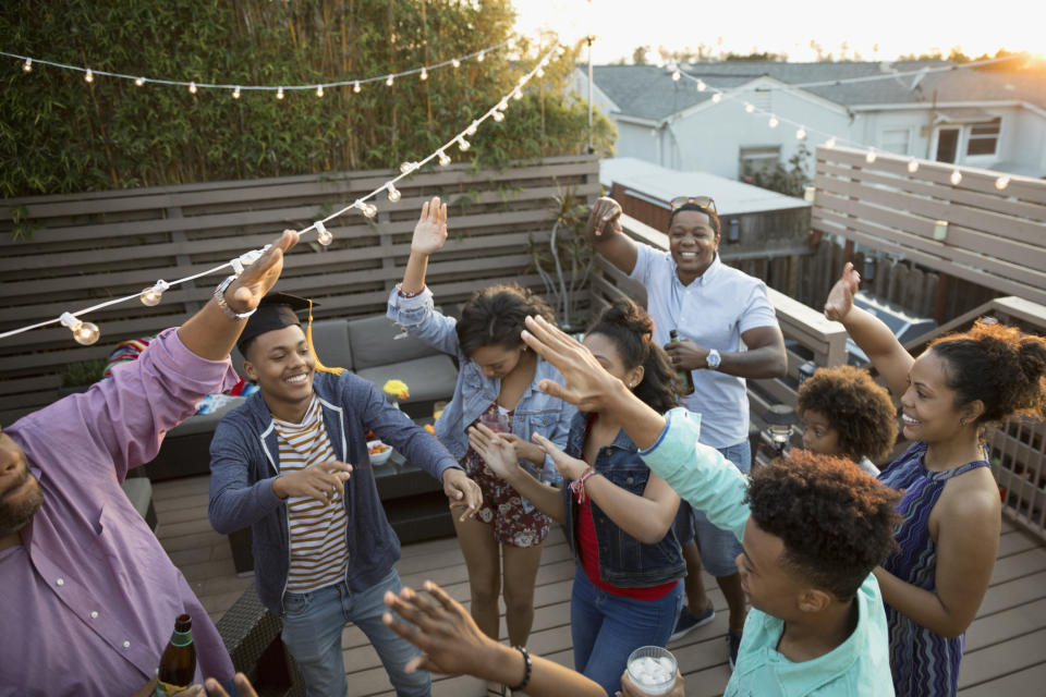 You could be dancing for joy with a free speaker! Getty Images