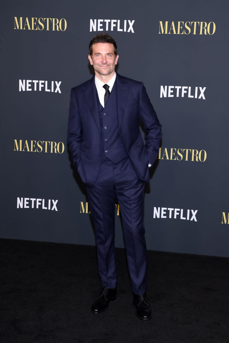 Bradley Cooper, Louis Vuitton suit, 'Maestro' special screening, Los Angeles, Dec. 12