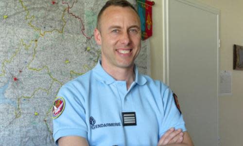 Lt Col Arnaud Beltrame who was killed after swapping himself for a hostage in a siege in the town of Trebes, southwestern France, on 23 March.