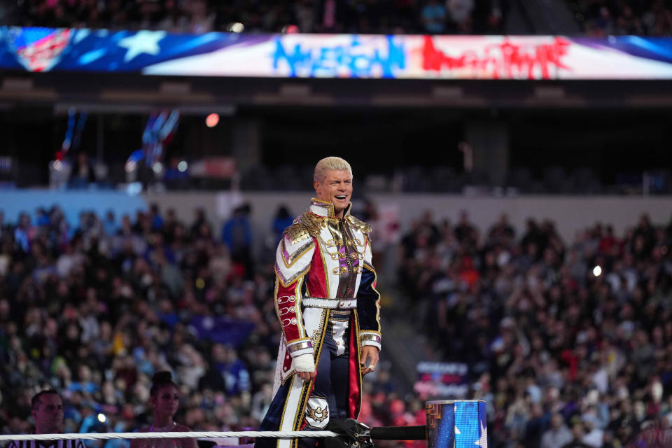 Cody Rhodes during Wrestlemania Night 2 at SoFi Stadium.