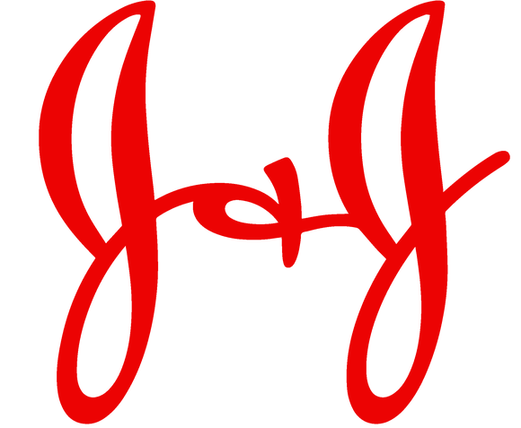 Johnson & Johnson red J&J logo.