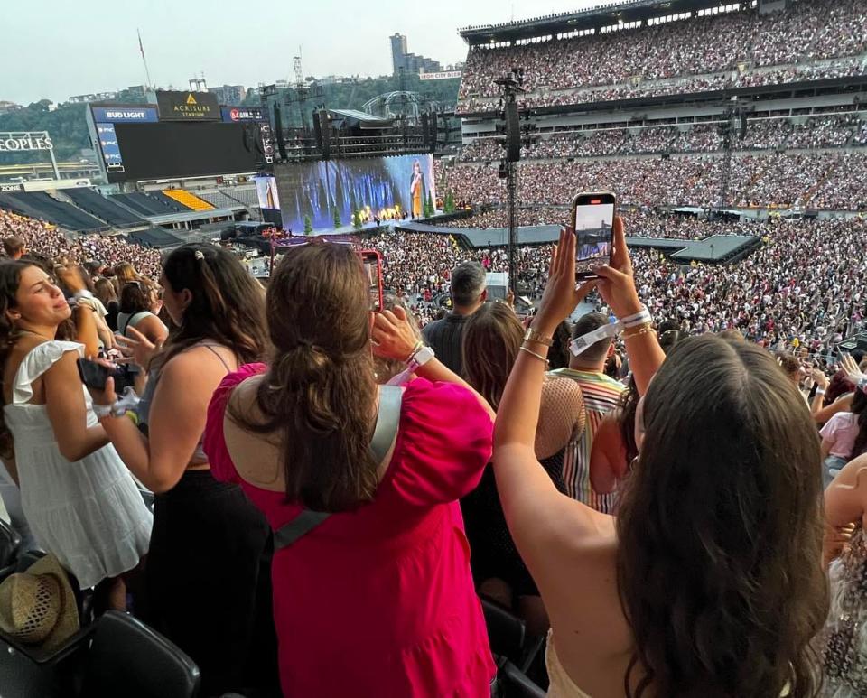 Taylor Swift performed on June 17 in front of a record-setting 73,117 fans at Acrisure Stadium in downtown Pittsburgh.