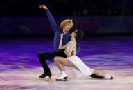 <p>Meryl Davis and Charlie White of the U.S. captured gold in Sochi, the first American ice dancing pair to win the Olympic title. They’ve since retired from competition, but continue skating in ice shows. White is now married to 2006 Olympic silver medalist Tanith Belbin and has a son with her. </p>
