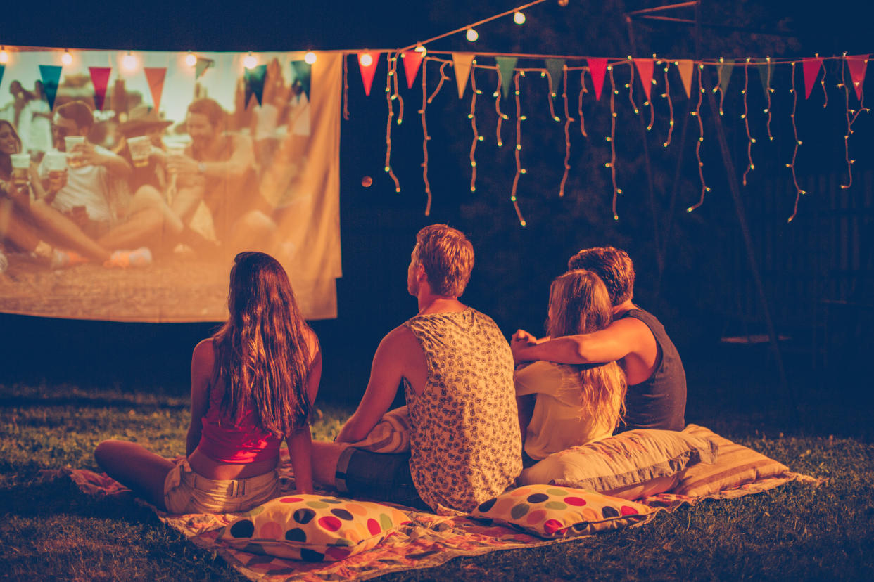 Fresh air, night skies and a movie: It doesn't get much better than this. (Photo: Getty Images)