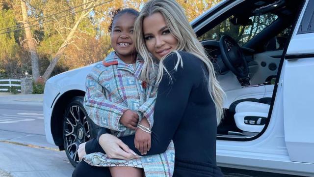 Khloé Kardashian's Daughter True, 3, Poses at Trampoline Park