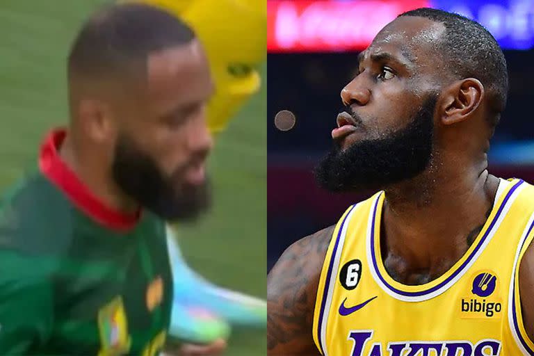 Bryan Mbeumo y Lebron James, uno de los parecidos del Mundial de Qatar 2022