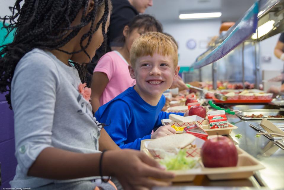 All breakfast and lunch will be free of cost to students in the Buncombe, Madison and Henderson county schools.