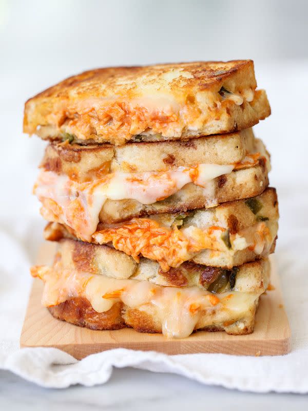 Buffalo Chicken Grilled Cheese