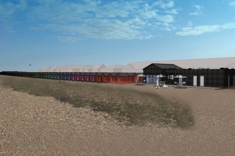 A total of 93 beach huts will be erected