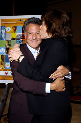 Dustin Hoffman and Lily Tomlin at the Hollywood premiere of Fox Searchlight's I Heart Huckabees