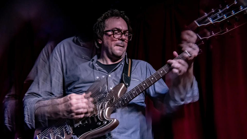 Anthony Pirog playing his Abernethy Sonic Empress guitar