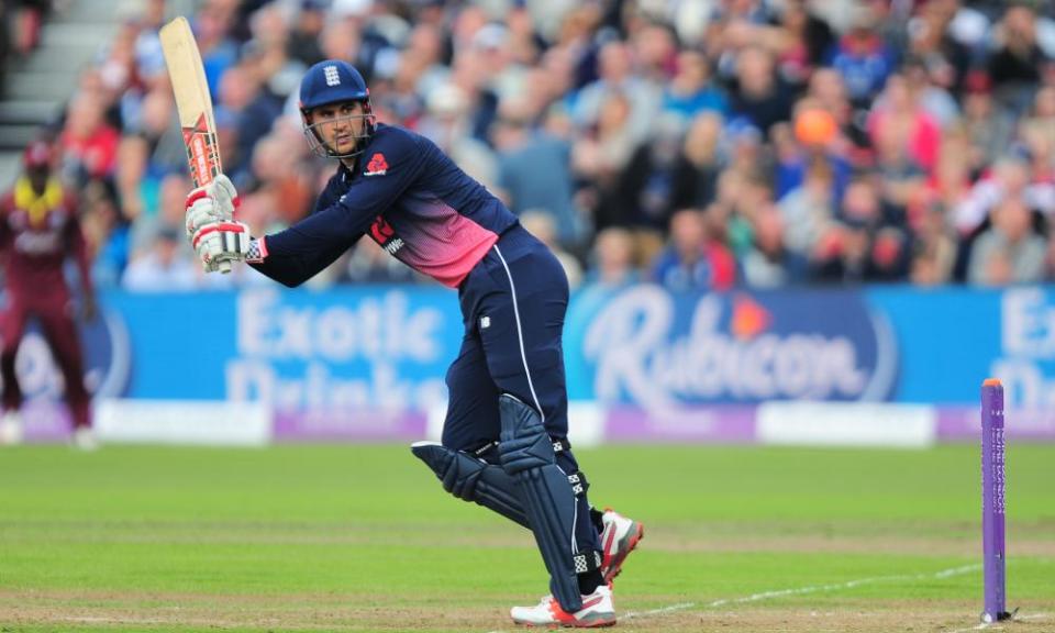 Alex Hales batting for England against West Indies during the one-day international match at Bristol on 24 September