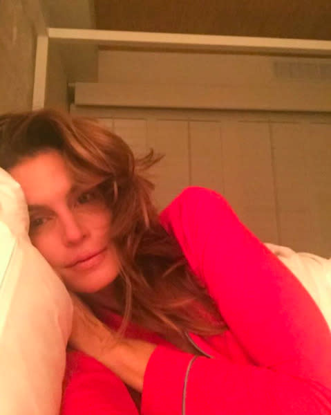 <p>The supermodel, who is <a href="https://www.yahoo.com/beauty/cindy-crawford-on-the-viral-photo-leak-turning-129096180353.html" data-ylk="slk:turning 50 this year;elm:context_link;itc:0;sec:content-canvas;outcm:mb_qualified_link;_E:mb_qualified_link;ct:story;" class="link  yahoo-link">turning 50 this year</a>, proves that <a href="https://www.yahoo.com/beauty/celebs-over-40-prove-bikini-212058477.html" data-ylk="slk:beauty is ageless;elm:context_link;itc:0;sec:content-canvas;outcm:mb_qualified_link;_E:mb_qualified_link;ct:story;" class="link  yahoo-link">beauty is ageless</a> in her second Instagram selfie without makeup. <i>(Photo: Instagram)</i></p>