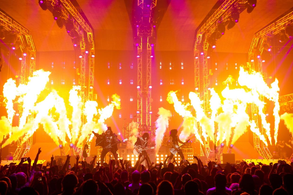 A scene from the live DVD 'KISS Rocks Vegas' (photo: Epic Rights)