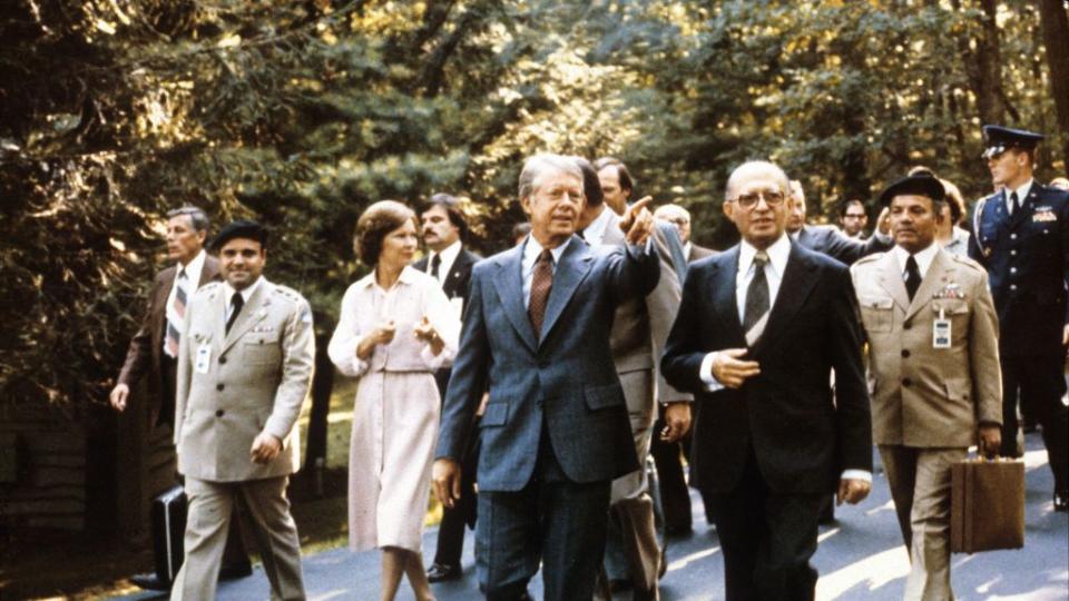 carter, begin, others at camp david