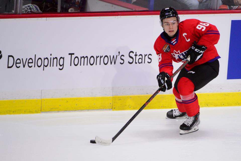 Forward Connor Bedard is expected to be selected first in the NHL draft.