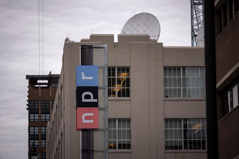 A view of the National Public Radio (NPR) headquarters on North Capitol Street February 22, 2023, in Washington, DC.