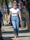 <p>Ireland Baldwin makes her way through L.A. on Thursday to do some shopping after enjoying breakfast with friends.</p>