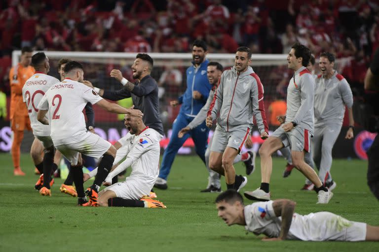 Lo grita Lamela y todos los argentinos de la "criolla" Sevilla, finalista de la Europa League