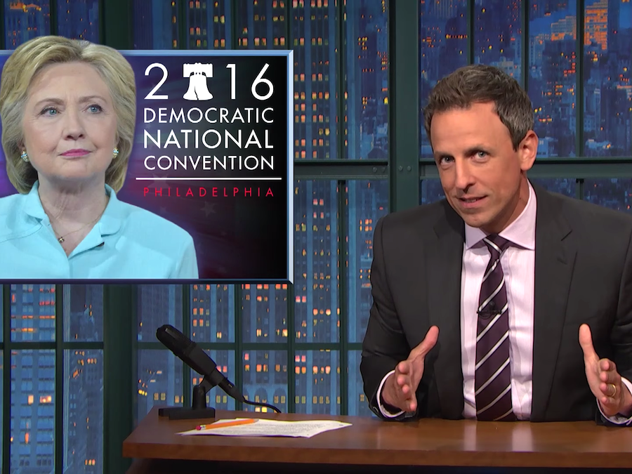 seth meyers late night on hillary clinton dnc emails nbc