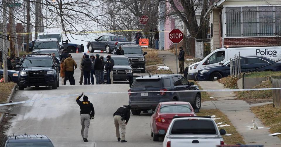 The Missouri State Highway Patrol investigates after a suspect was shot by police on Wednesday in the 4300 block of East 25th Street on Kansas City’s East Side.