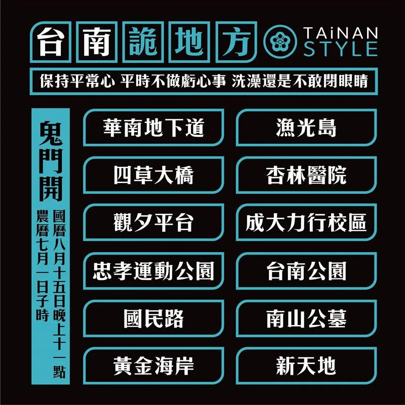《台南式 Tainan Style》臉書粉專整理出台南「詭」地方，總共12處上榜。（圖／翻攝台南式 Tainan Style）