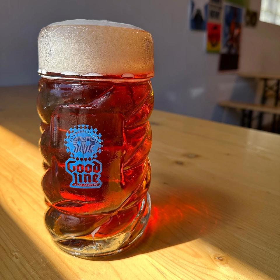 Good Line Beer Co. is hosting its annual Oktoberfest Friday and Saturday, Sept. 15-16. The brewery is releasing a German-inspired Festbier called "These Pretzels" and will offer one-liter commemorative steins.