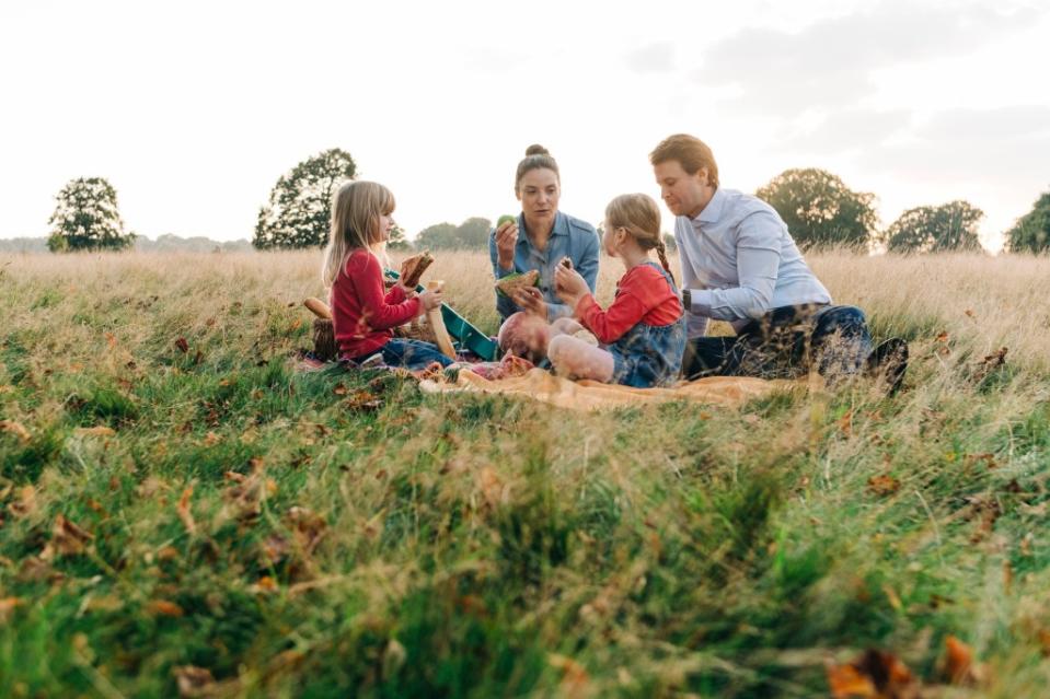 Family picnic via Getty Images