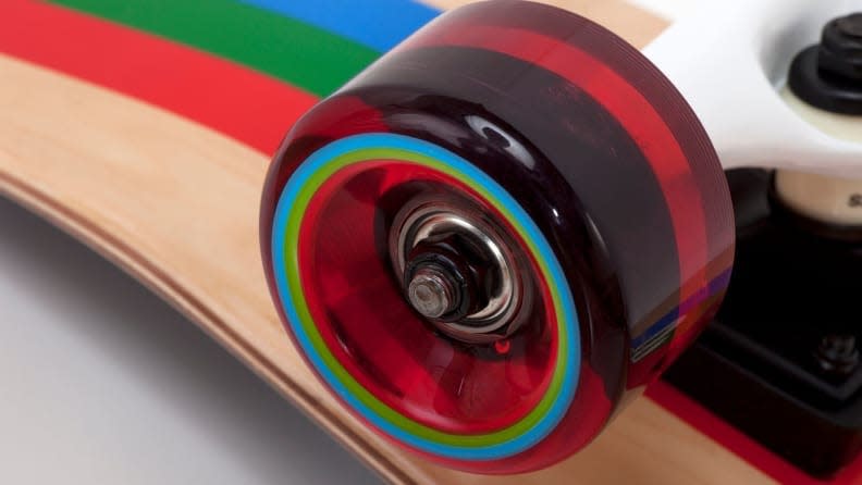 Polyurethane wheels are the only way to go.