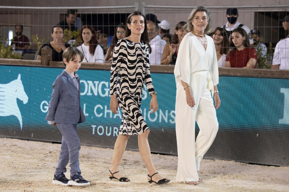 La famille princière au Jumping International de Monte-Carlo