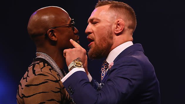 Mayweather and McGregor. Image: Getty