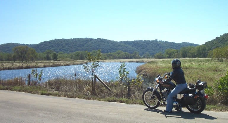 RA top ten tour Crossing the Kickapoo River near Bell Center (3)