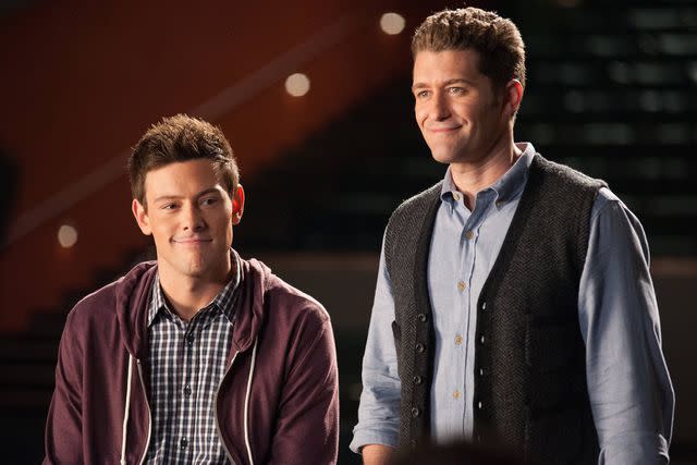 <p>FOX Image Collection via Getty </p> Cory Monteith and Matthew Morrison in 'Glee'