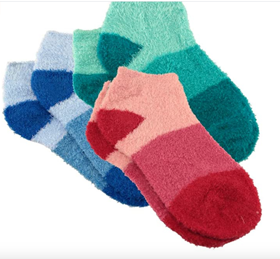 2) Aloe-Infused Fuzzy Socks