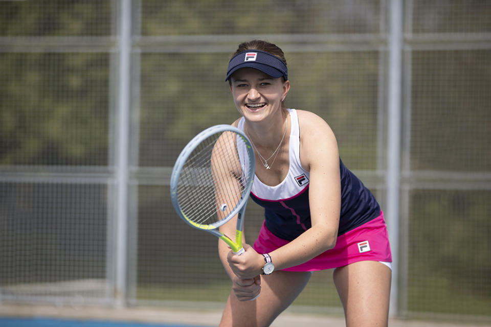 Tennis star and Fila ambassador Barbora Krejcikova. - Credit: Courtesy of Fila