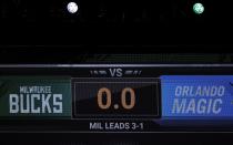 NBA: Playoffs-Orlando Magic at Milwaukee Bucks