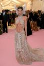 <p>For the theme 'Celebrating Camp: Notes on Fashion'. Ratajkowski wore a custom-made Peter Dundas dress. </p>