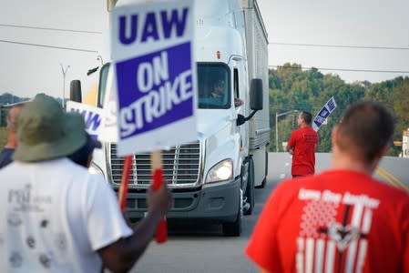 UAW workers strike at the Bowling Green facility