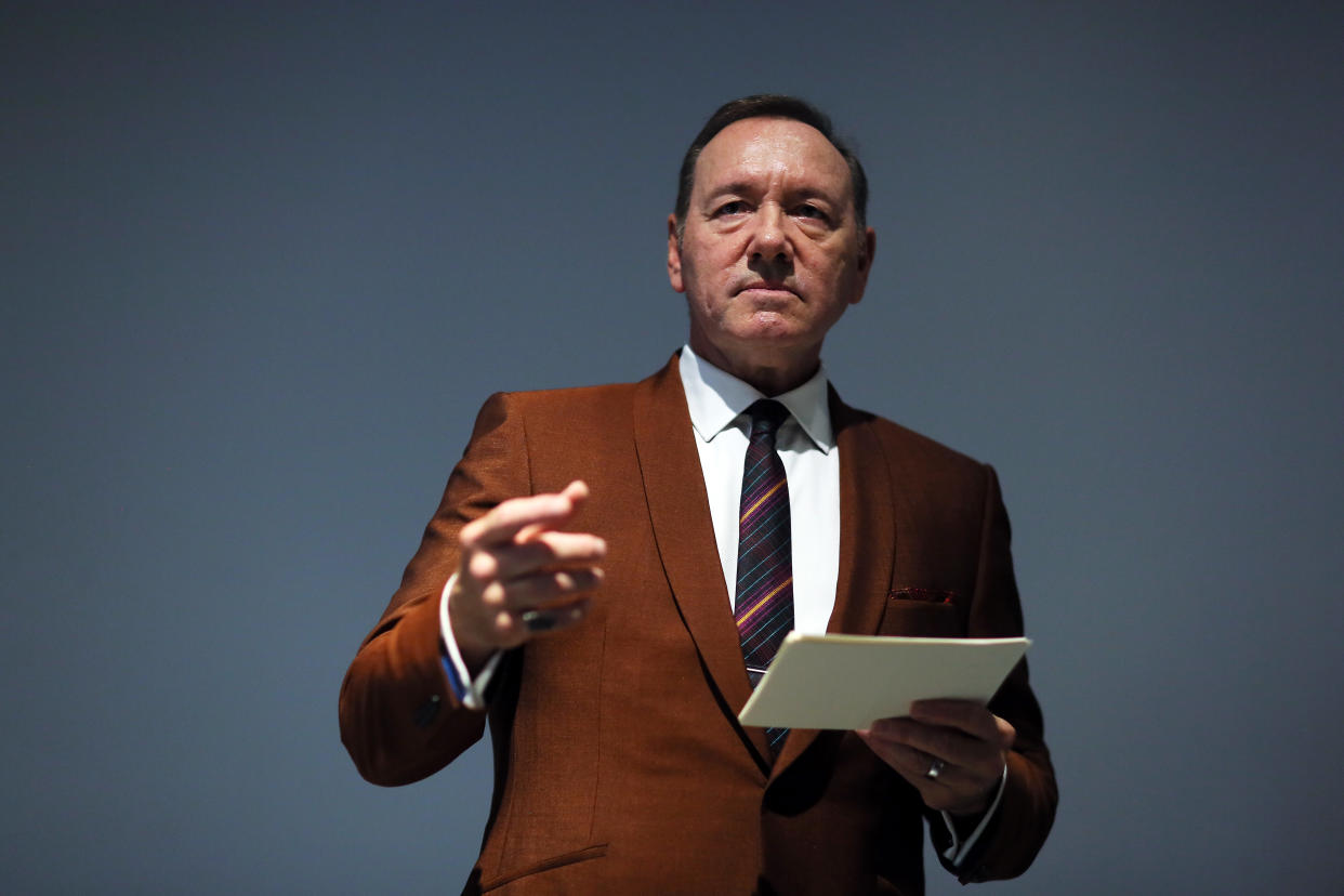 Kevin Spacey (pictured in 2019) has been charged with sexual assault. (Photo: Getty Images)