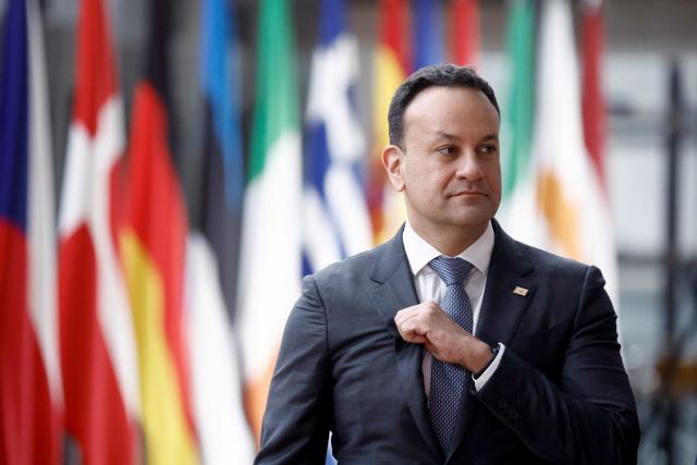 Varadkar at an EU summit in Brussels today (AFP/Getty)