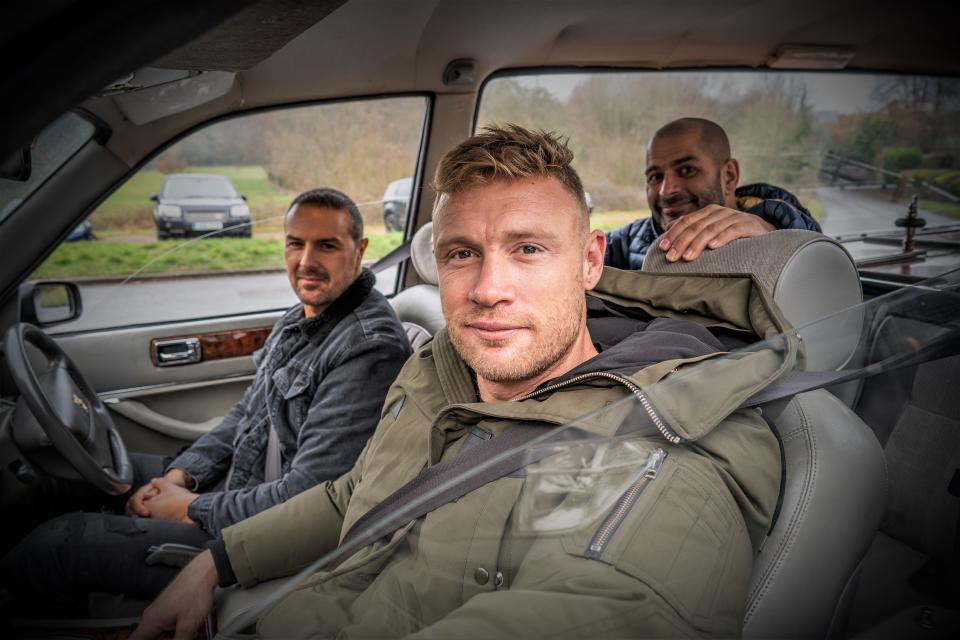 Paddy McGuinness, Freddie Flintoff and Chris Harris are the new presenters of 'Top Gear' (Credit: BBC)