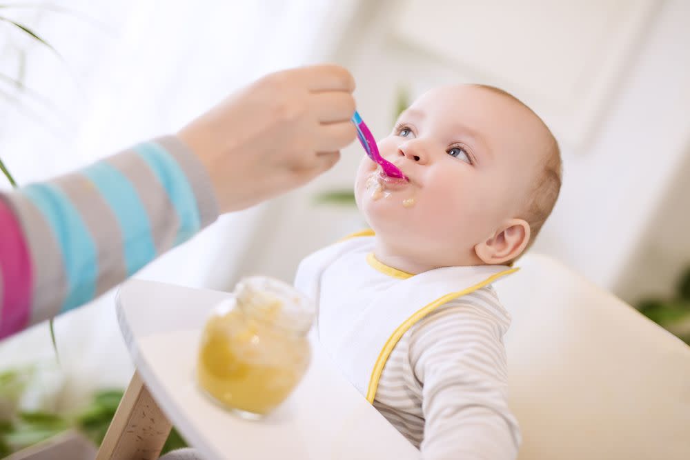 Baby Eating Baby Food