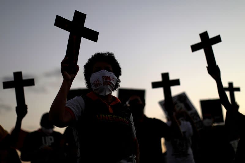 Protest against racism and police violence in Brasilia